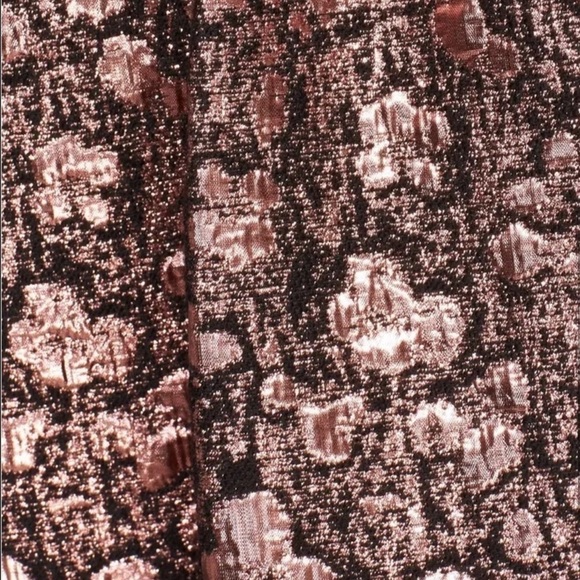 Alice + Olivia Pia Metallic Rosegold Skirt - Picture 4 of 7